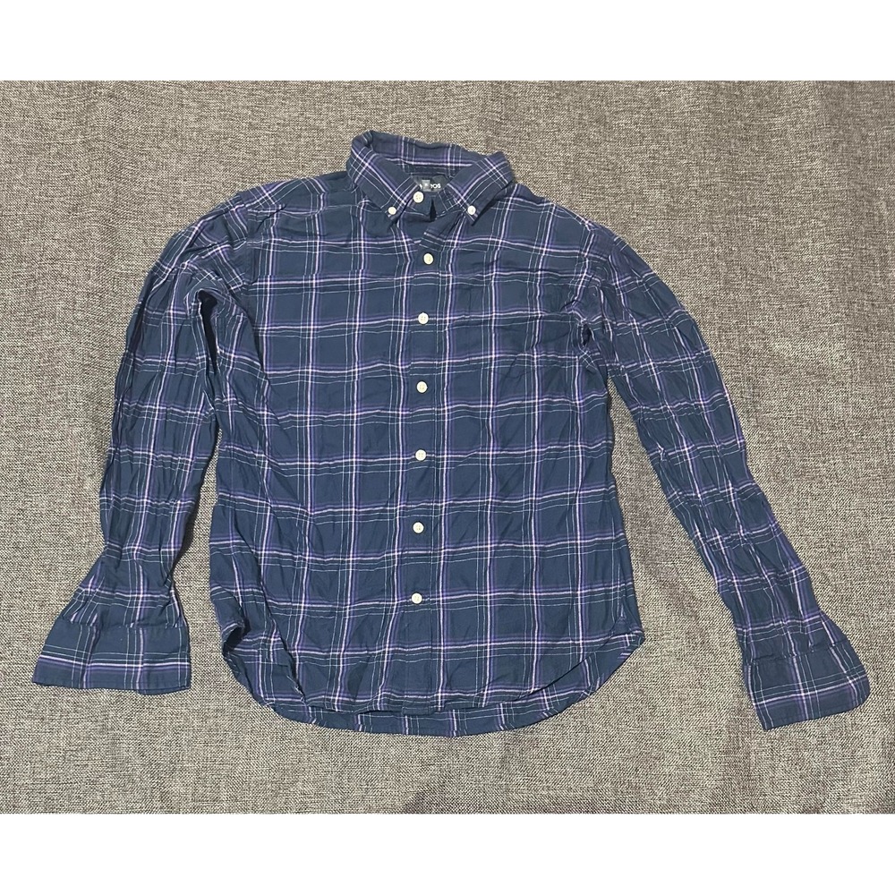 Bonobos Slim Fit Men's M Plaid Long Sleeve Shirt‎